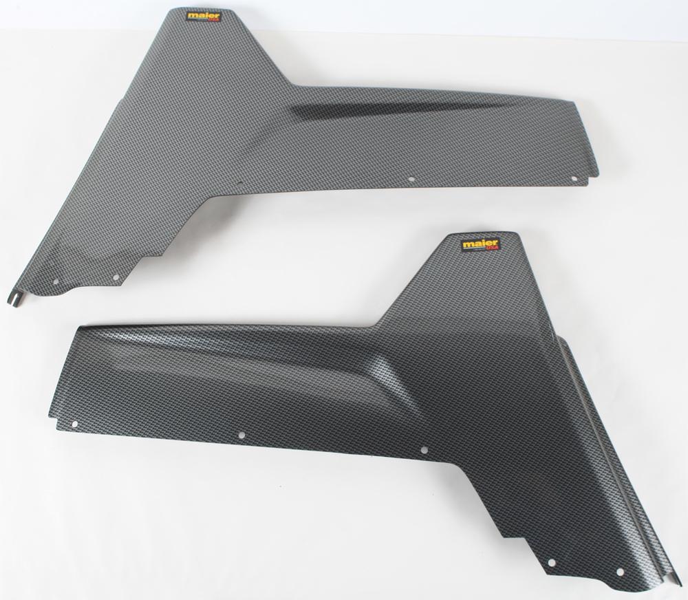 Rear Fenders Blk Carbon Rzr