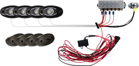A Series Rock Light Kit Red 4pcs