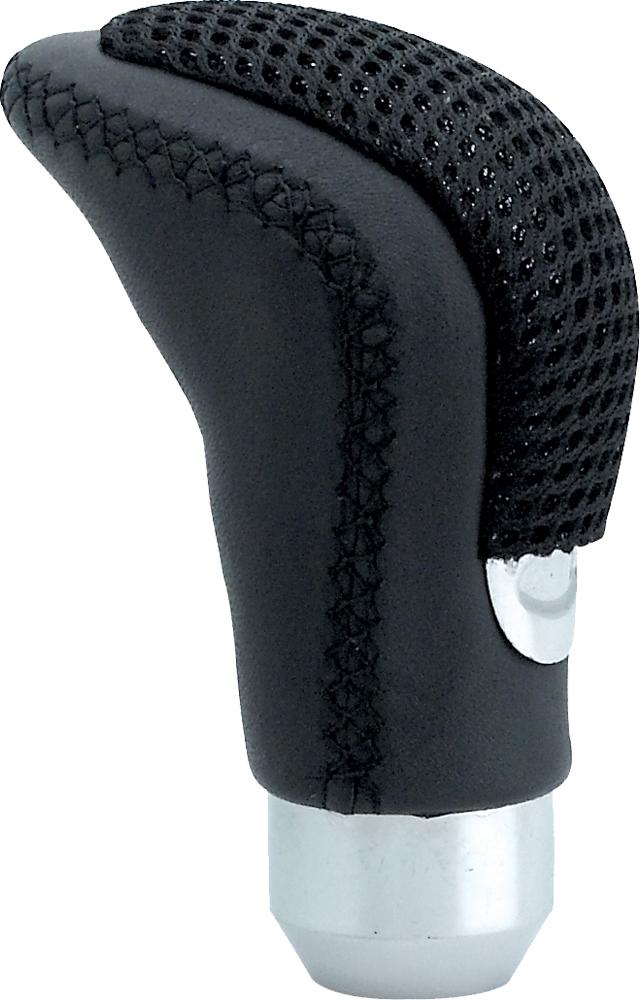 Pistol Grip Bk Leather Mesh