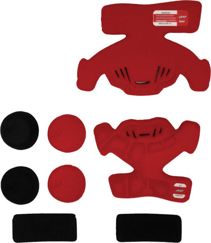 K300 Knee Brace Pad Set Red (left)