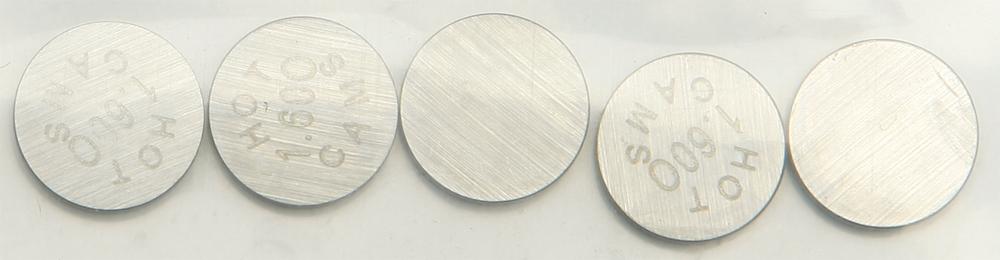Valve Shims 9.48x1.60mm 5-pk