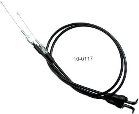 Black Vinyl Throttle Push-pull Cable Set