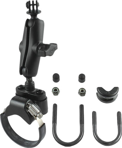 Strap Clamp Roll Bar Mount W-1" Ball  Gopro Hero Adapter