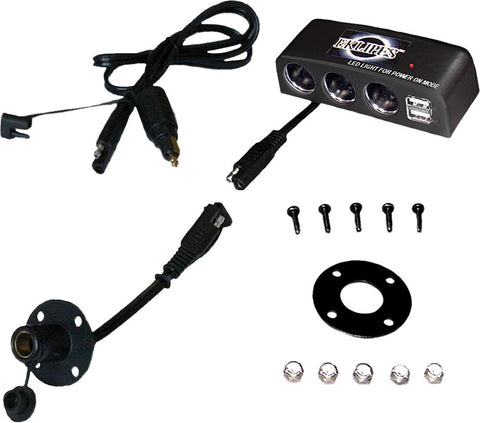 Motorcycle Tank Bag Multiport Charging Station (black)