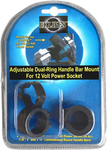 Adjustable Dual-ring Handle Bar Mount (black)