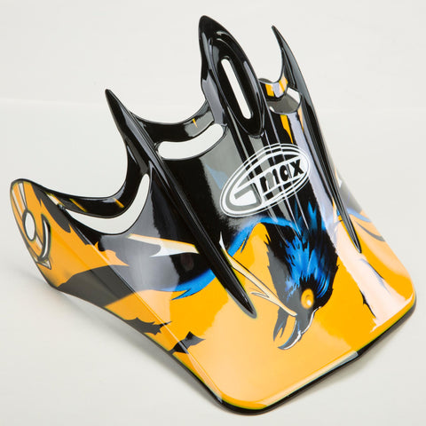 Visor L-3x Skull (yellow)