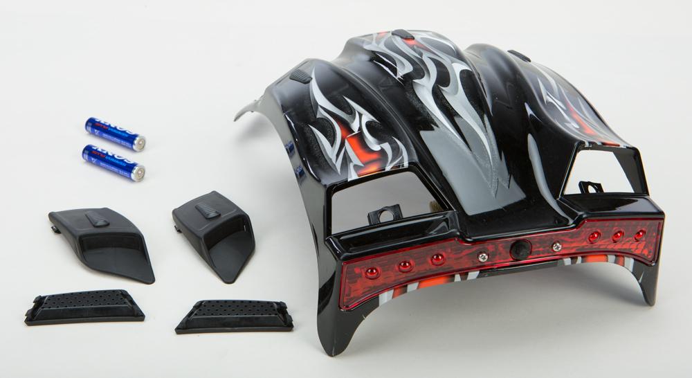 Top Vent - Dragon W-led (black )
