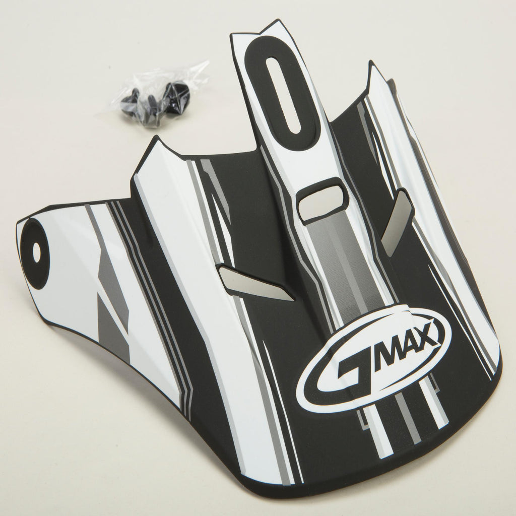Gm46.2 Traxxion Helmet Visor Flat Black-white-silver Xs-s