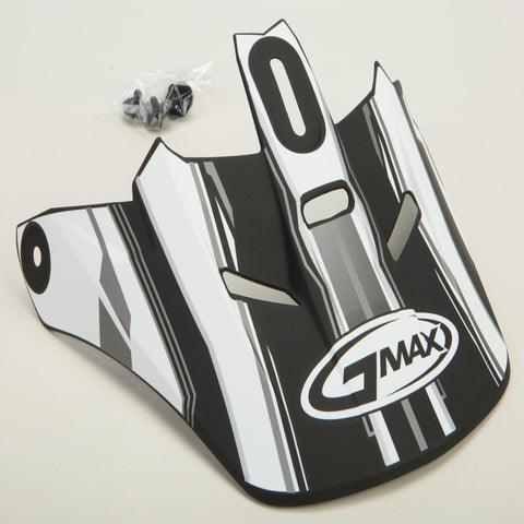 Gm46.2 Traxxion Helmet Visor Flat Black-white-silver Xs-s
