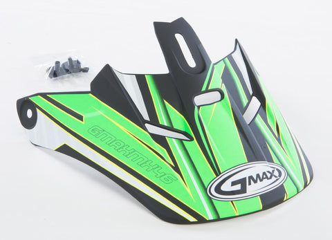 Gm46.2 Coil Helmet Visor Flat Black-flo-green Xs-s