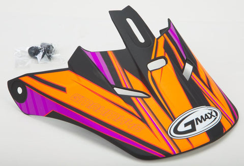 Gm46.2 Coil Helmet Visor Flat Black-flo-orange Xs-s