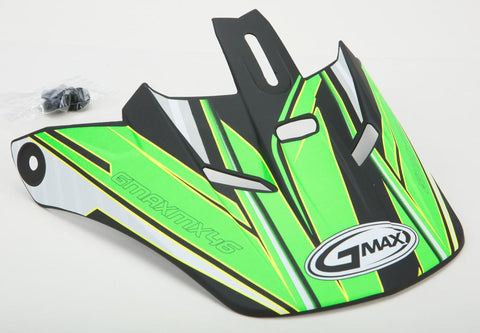 Gm46.2 Coil Helmet Visor Flat Black-flo-green M-3x