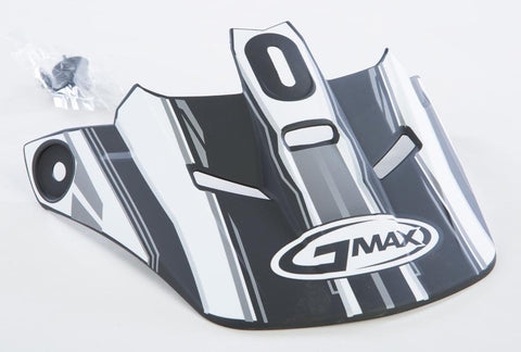 Gm46.2 Traxxion Helmet Visor Flat Black-white-silver Ys-yl