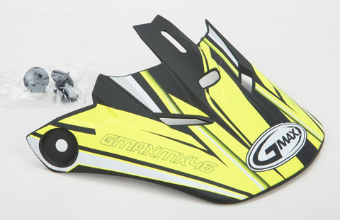 Gm46.2 Coil Helmet Visor Flat Black-hi-vis Ys-yl