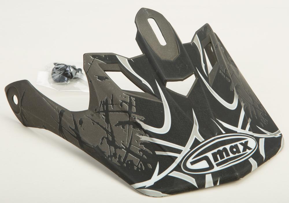 Gm46x-1 Xs-s Escape Visor (dark Silver-black-white)