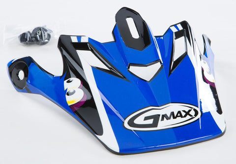 Gm46y-1 Kritter Ii Visor White-blue Youth