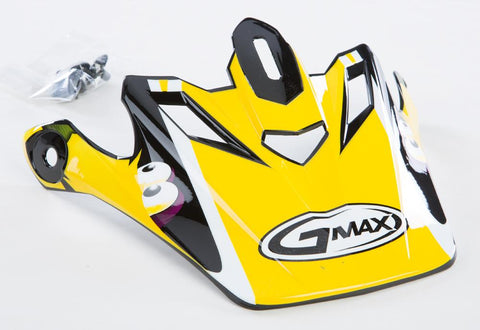 Gm46y-1 Kritter Ii Visor White-yellow Youth