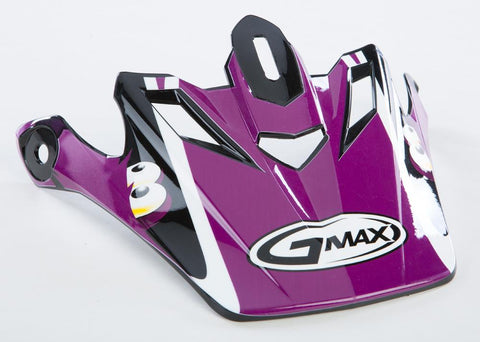 Gm46y-1 Kritter Ii Visor White-purple Youth