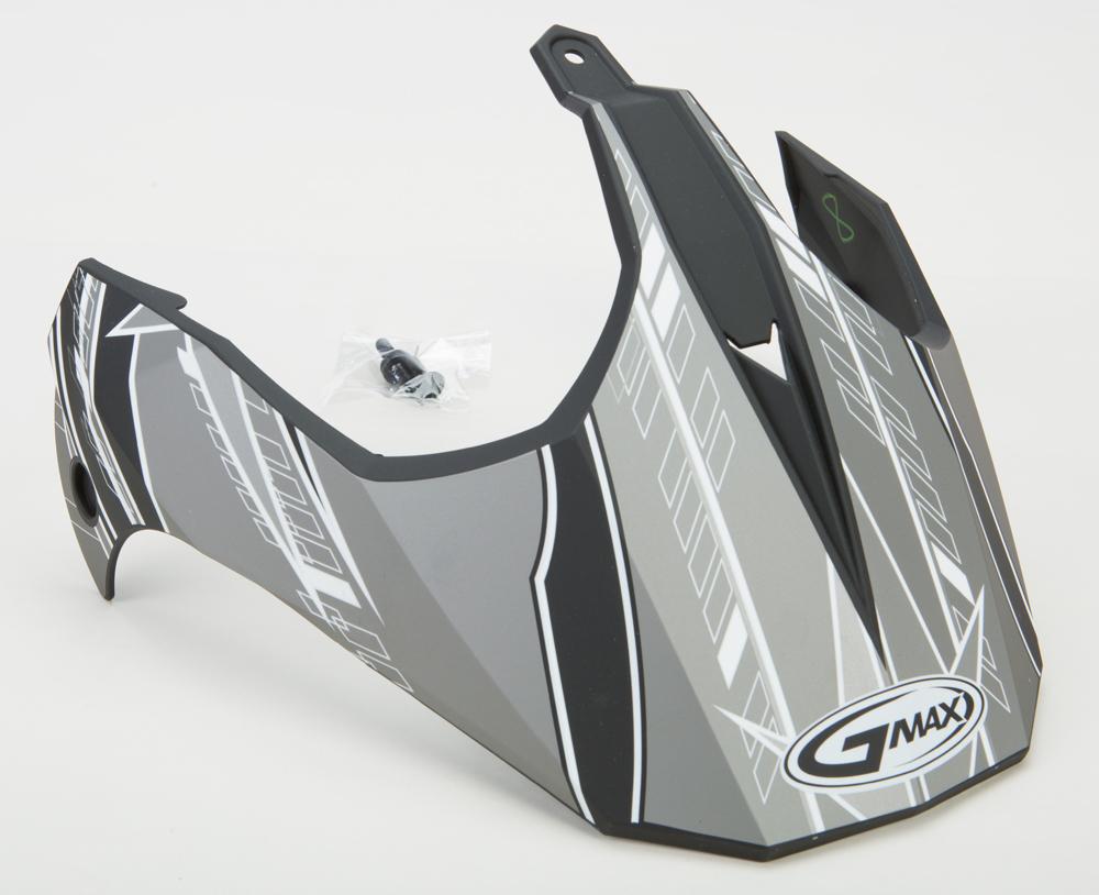 Gm11s Nova Helmet Visor (matte Black-silver-white)