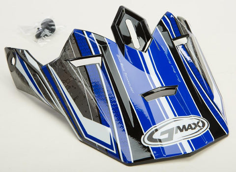 Gm76x Helmet Visor W-screws Bio (blue-white-light Blue)