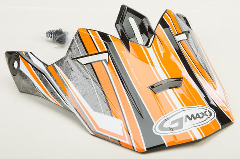 Gm76x Helmet Visor W-screws Bio (orange-white-black)