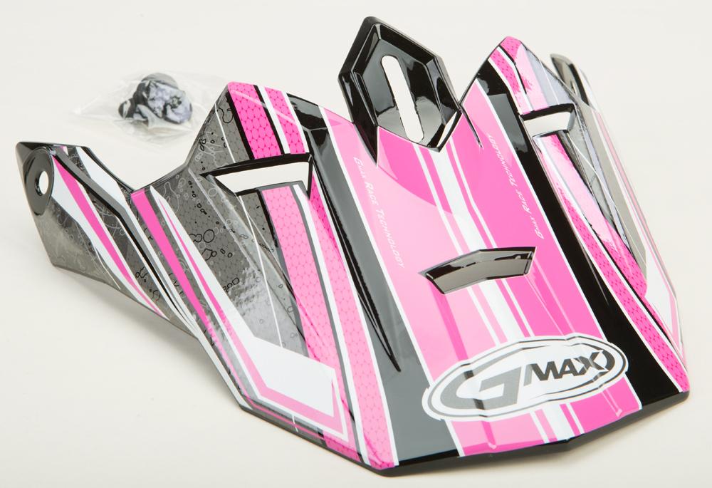 Gm76x Helmet Visor W-screws Bio (pink-white-black)