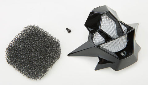 Gm76x Mouth Vent (black) 1 Screw-screen-foam Inserts