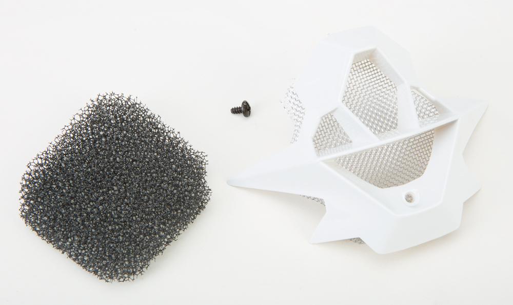 Gm76x Mouth Vent (white) 1 Screw-screen-foam Inserts