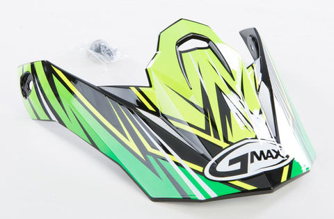 Visor Raz Mx86 W-3 Screws Green-hi-vis Yellow