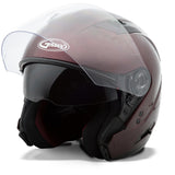 Of77 Open Face Helmet Xs (Wine Red)