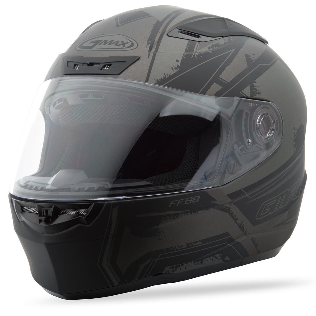 Ff88 Full Face X-Star Helmet Flat Dark Silver/Silver Xs