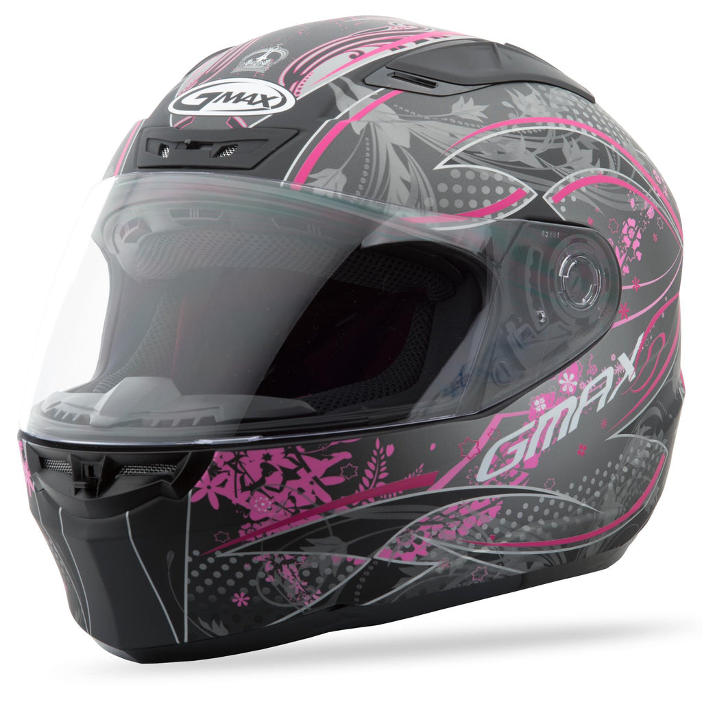 Ff88 Full Face Versailles Helmet Flat Black/Pink Xs