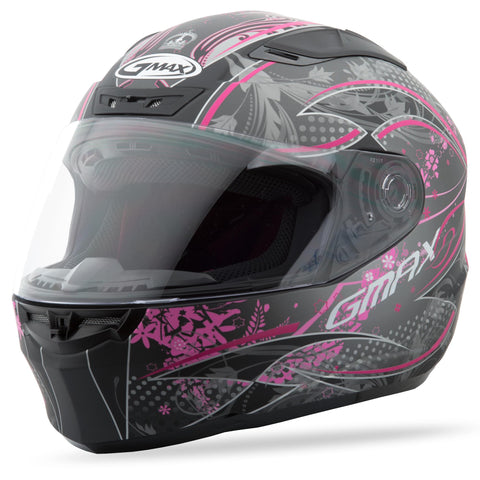 Ff88 Full Face Versailles Helmet Flat Black/Pink Xs