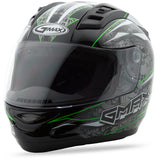 Gm69 Full Face Mayhem Helmet Black/Silver/Hi-Vis Orange X