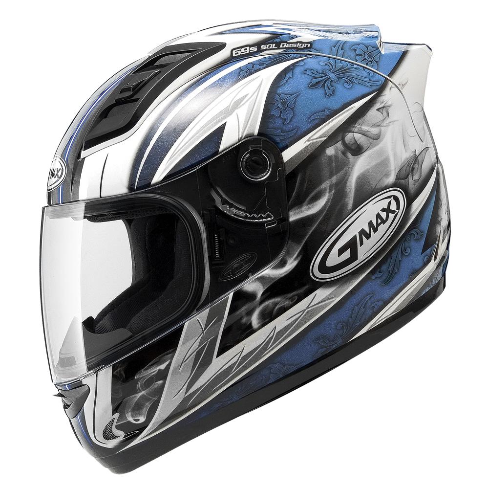 Gm69 F-f Crusader Ii Helmet White-blue S