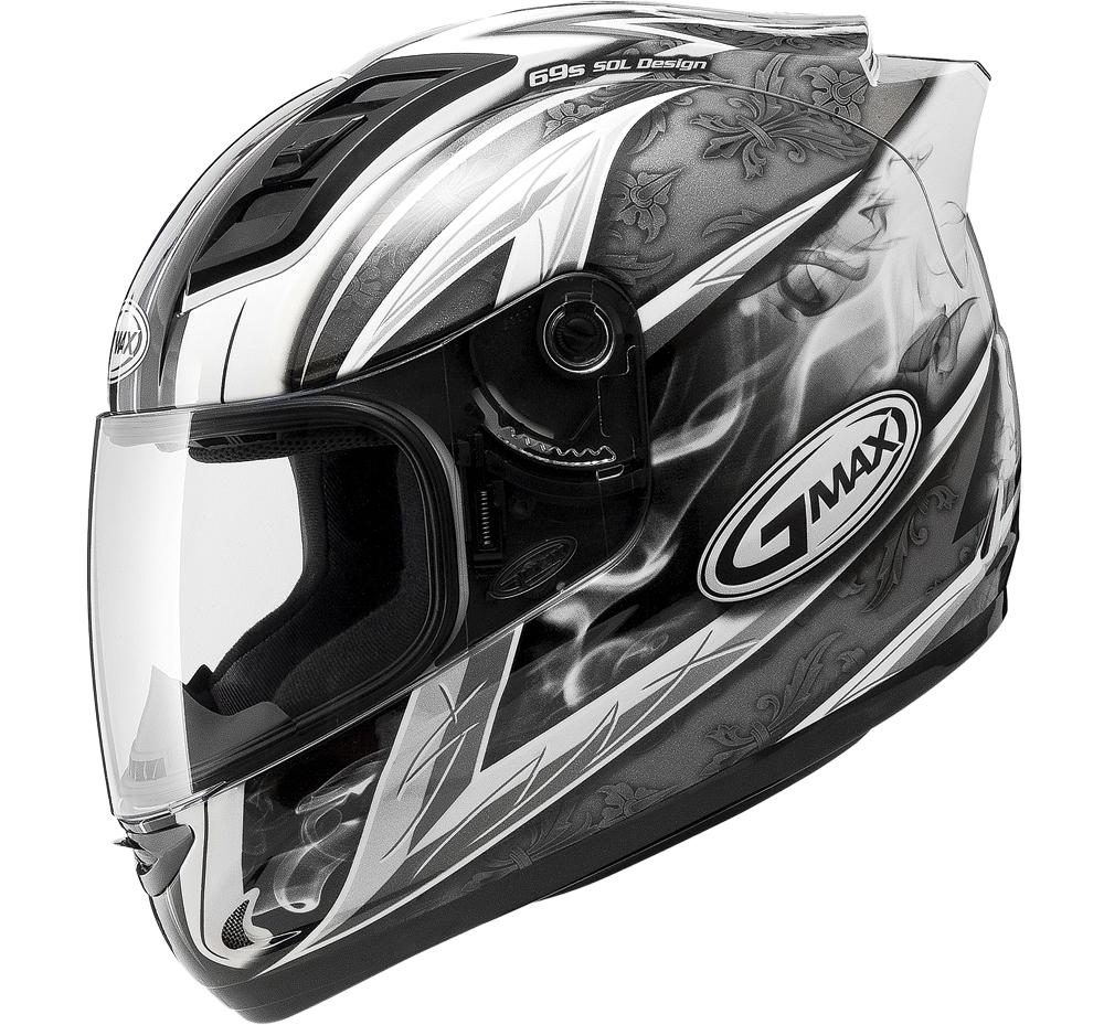 Gm69 F-f Crusader Ii Helmet White-dark Silver-black X