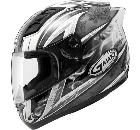Gm69 F-f Crusader Ii Helmet White-dark Silver-black X