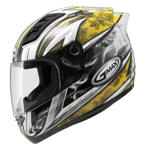Gm69 F-f Crusader Ii Helmet White-yellowx