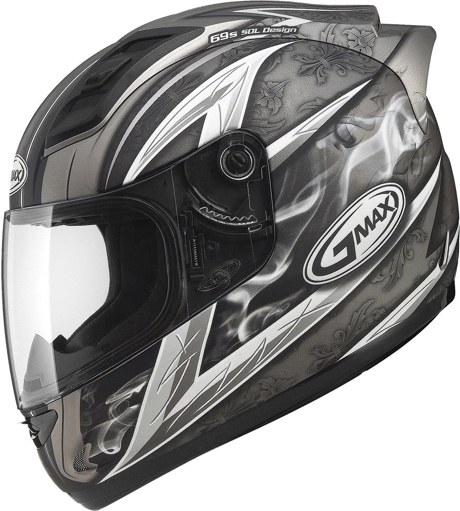 Gm69 F-f Crusader Ii Helmet Flat Titanium-dark Silver 2x