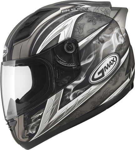 Gm69 F-f Crusader Ii Helmet Flat Titanium-dark Silver 2x