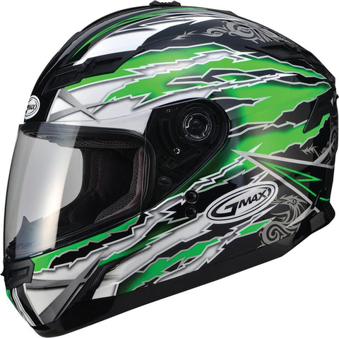 Gm78 Full Face Helmet Firestarter Black-green X