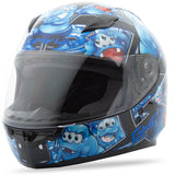 Gm49Y Full Face Helmet Attack Black/Pink Ym