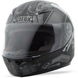 Gm49Y Trooper Full Face Helmet Ys (Flat Green/Black/Red)