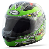 Gm49Y Youth Full Face Street Helmet Alien Pink/Purple Ys