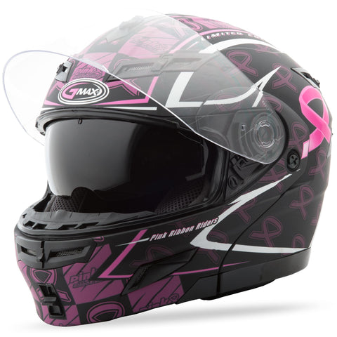 Gm54S Modular Helmet F. Blk/Pnk Ribbon X