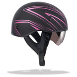 Gm65 Torque Naked Half Helmet Flat Black/Pink Xs