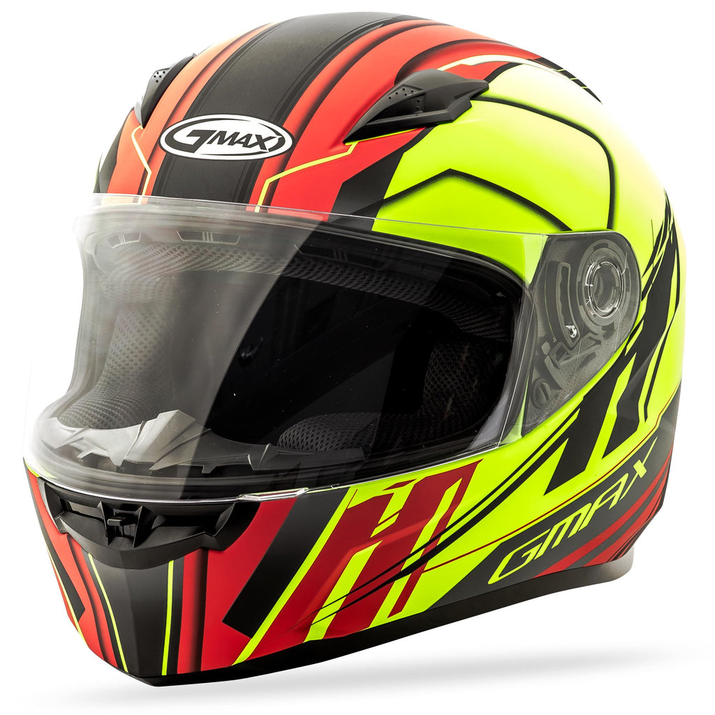 Ff49 Rogue Street Helmet Matte Black/Hi-Vis/Red Xs