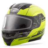 Md04 Snow Modular Helmet Hi-Vis Pink/Black X