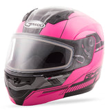 Md04 Snow Modular Helmet Hi-Vis Pink/Black X