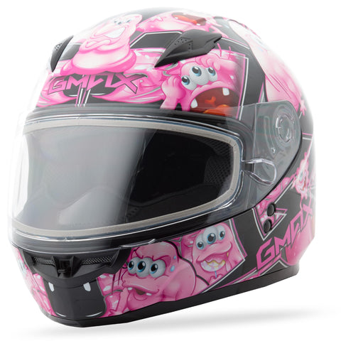 Gm49Y Snow Helmet Attack Black/Pink Ys